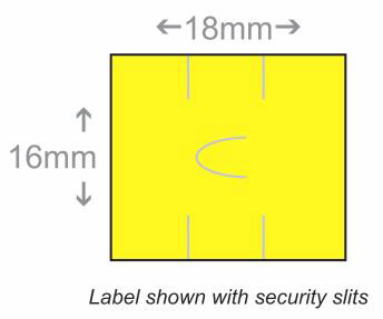 BCI LSA1618Y-1PS-SL Labels