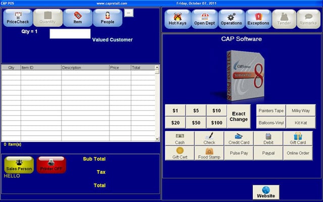 CAP Software 165.2 Software