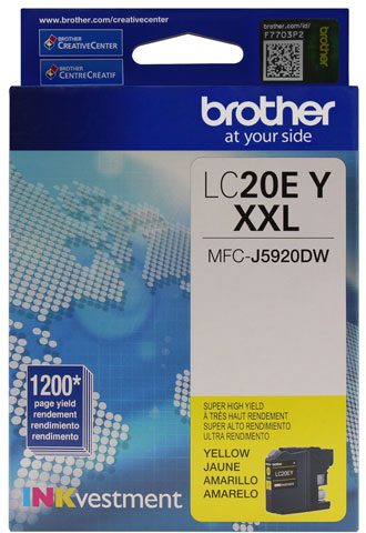 Brother LC20EY InkJet Cartridge