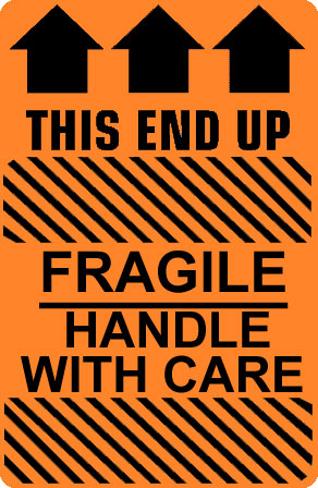 Caution CA29 Shipping Labels