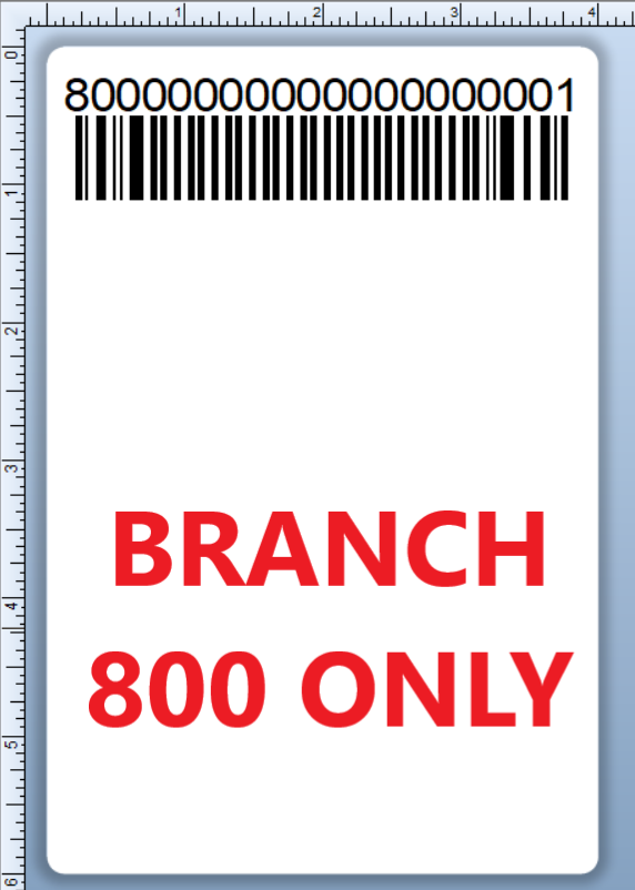 BCI DEXTER-4X6-LPN-800 Barcode Label