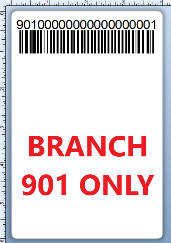 BCI DEXTER-4X6-LPN-901 Barcode Label