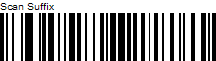 1D barcode of the Symbol LS2208 scan suffix configuration