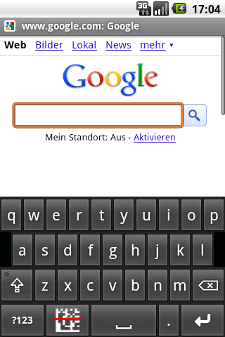 Android Barcode Keyboard