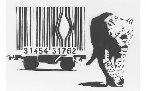 Banksy Leopard and Barcode