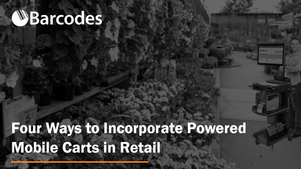 powered mobile carts for retail newcastle barcodes inc