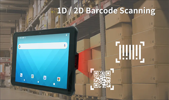 Unitech RT112 Mobile Tablet Scanning 1D/2D barcodes