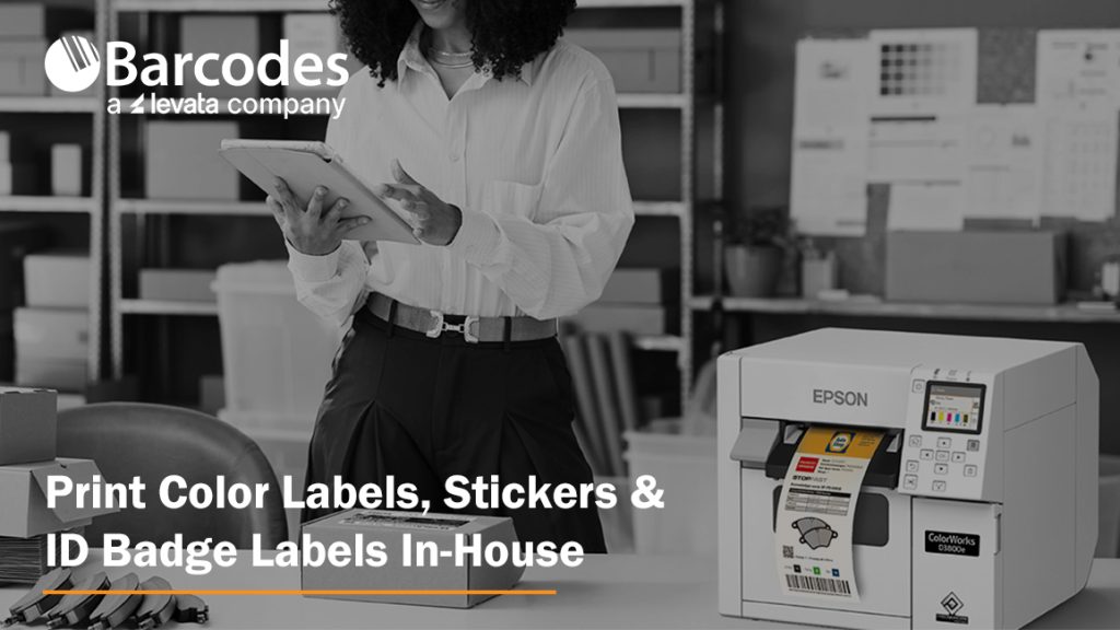 Print Color Labels, Stickers and ID Badge Labels In-House with the Epson ColorWorks CW-D3800 printer
