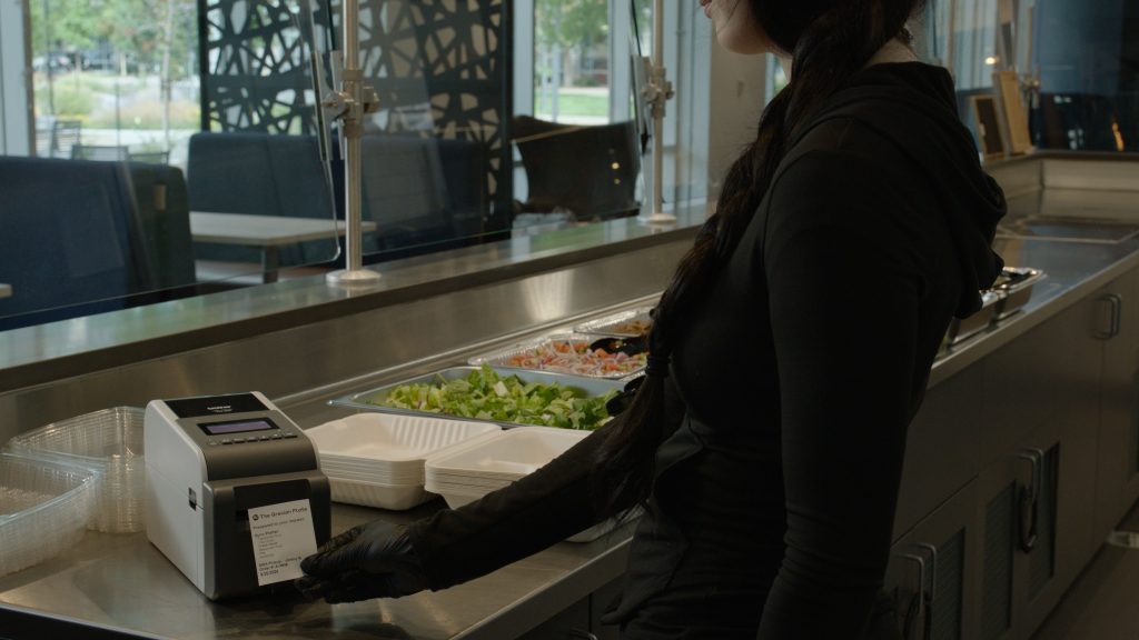 Food labeling printer for food service